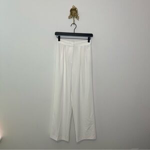 Goelia White Wide Leg Suit Pants 4